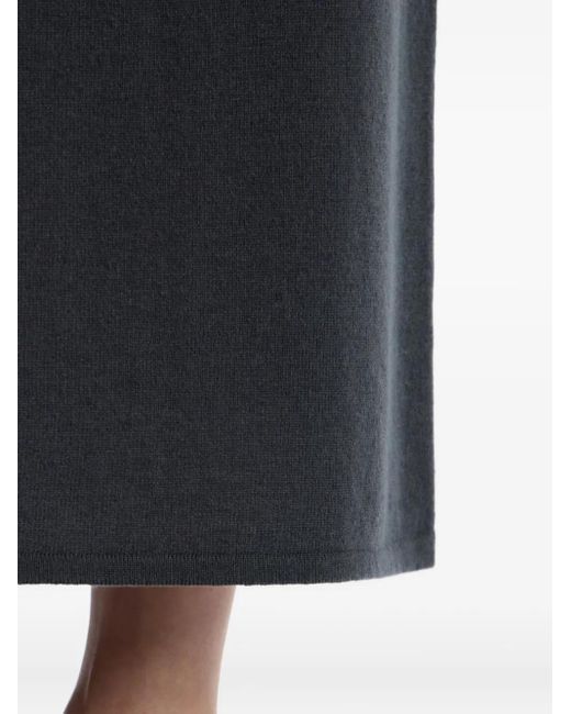 12 STOREEZ Blue Ärmelloses Midikleid Mit Rollkragen