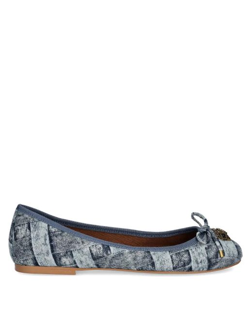Kurt Geiger Blue Eagle Ballerina Shoes