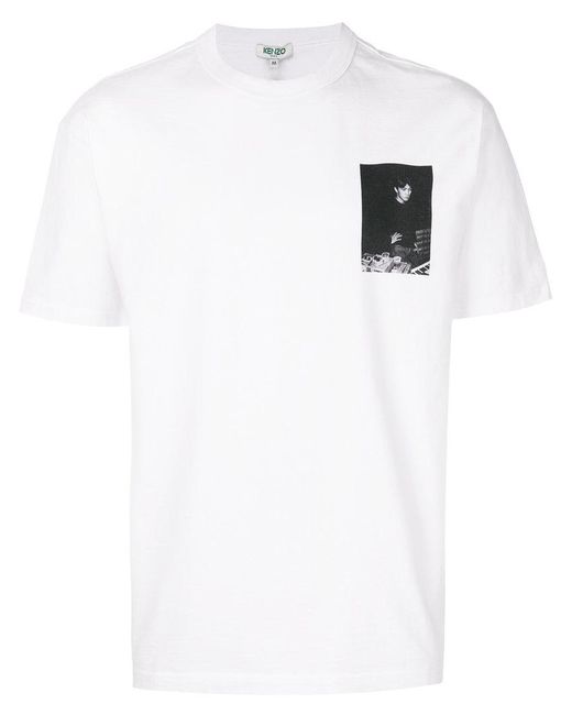 KENZO White Ryuichi Sakamoto T-shirt for men