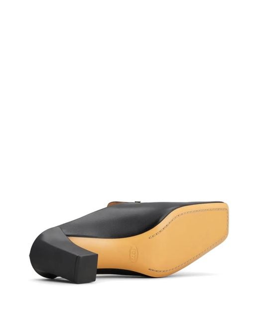 Tod's Black 71Mm Cuoio Mules
