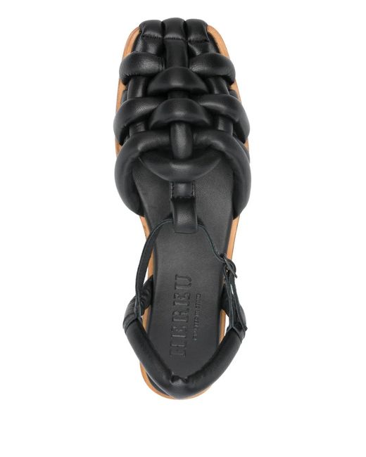 Hereu Black "Cabersa 2" Flat Sandals