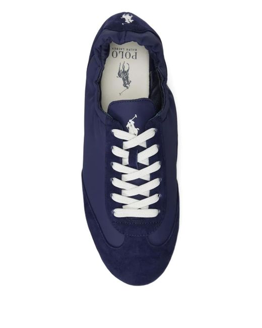 Polo Ralph Lauren Blue Suede Sneakers