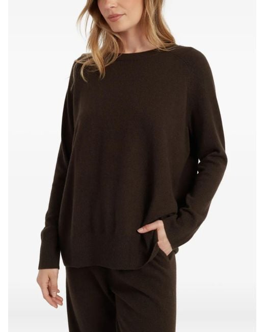 Chinti & Parker Brown Round-Neck Sweater