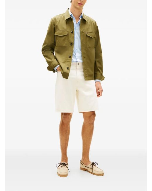 Tommy Hilfiger Green Surchemise À Patch Logo Et Poche À Rabat for men
