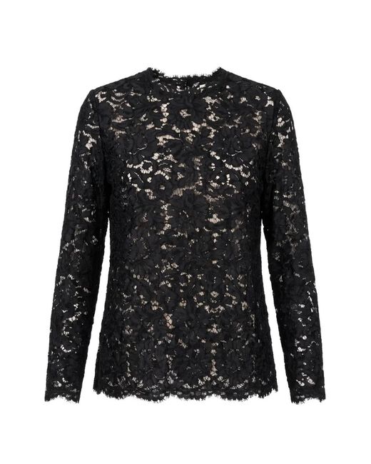 Valentino Garavani Black Lace Top
