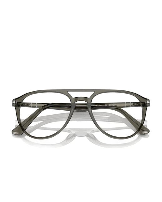 Persol Brown Pilot-Frame Glasses for men