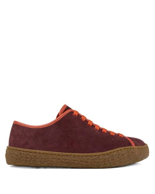 Camper Brown Peu Terreno Suede Lace-Up Sneakers