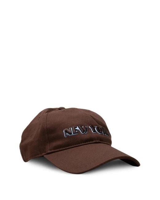 Rag & Bone Brown New York-Embroidery Baseball Cap