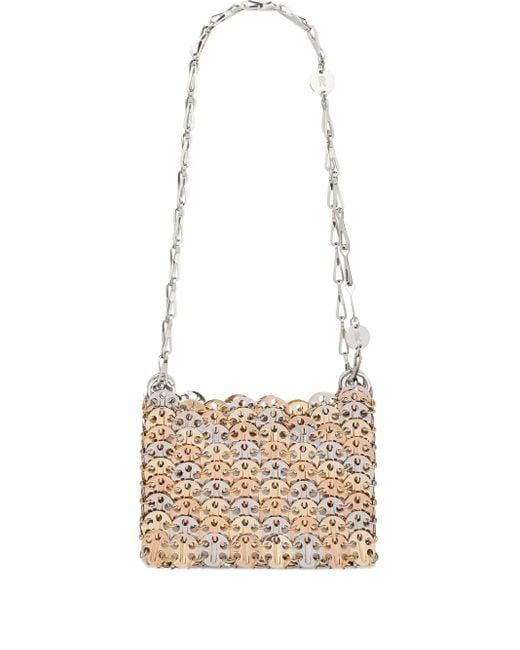Borsa A Spalla Nano 1969 di Rabanne in White