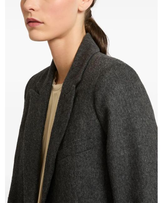 Yves Salomon Black Double Breasted Blazer