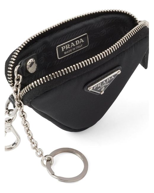 Prada Black Re-Nylon Logo Pouch for men