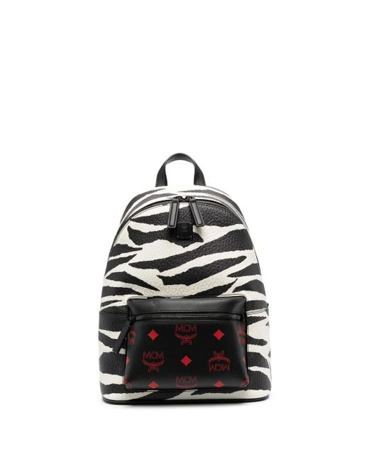 MCM ゼブラパターン バックパック Black