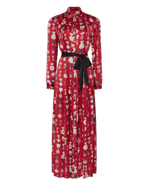 Temperley London Gloriette シャツドレス Red