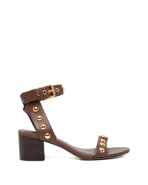 Farm Rio Brown 55Mm Stud-Embellished Sandals