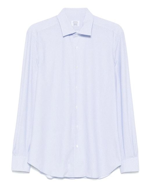 Mazzarelli Hemd Mit Print in White für Herren