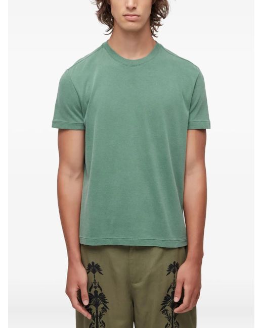 Osklen T-Shirt Met Geborduurd Logo in het Green voor heren