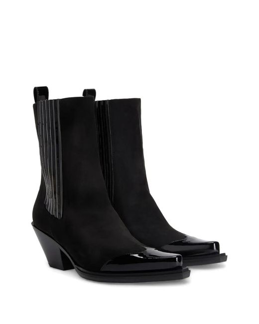 Alexandre Vauthier Black Suede Ankle Boots