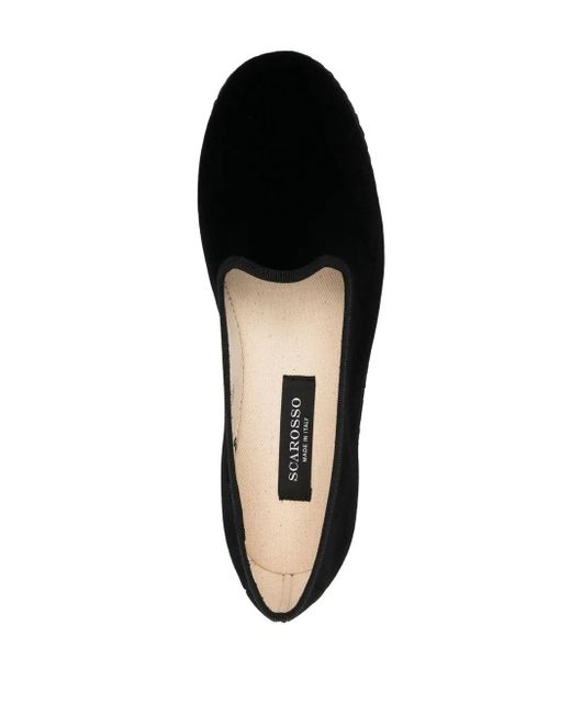 Scarosso Black Valentina Slip-On Loafers