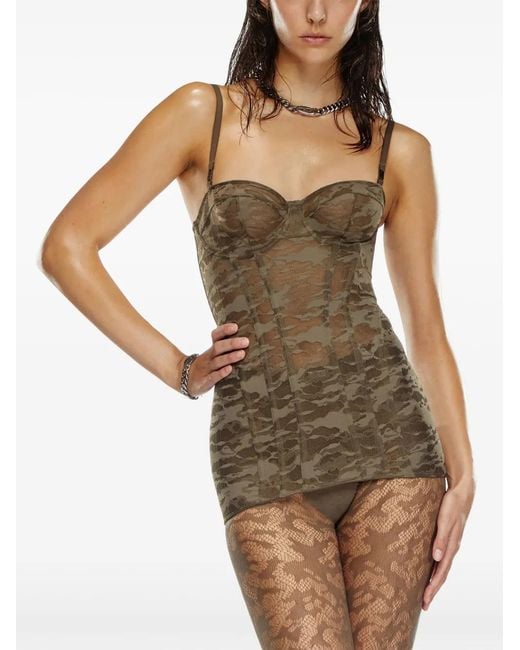 DIESEL Green X Savage X Fenty Camo Corset