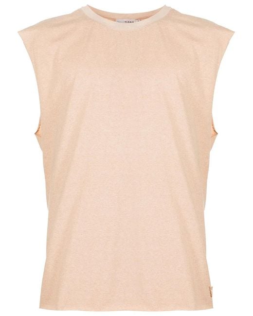 Amir Slama Natural Logo-Appliqué Tank Top for men