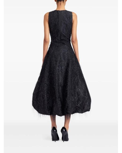 16Arlington Black Tansi Midi Dress