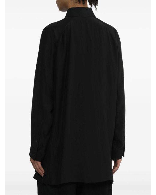 Camicia con stampa di Yohji Yamamoto in Black da Uomo