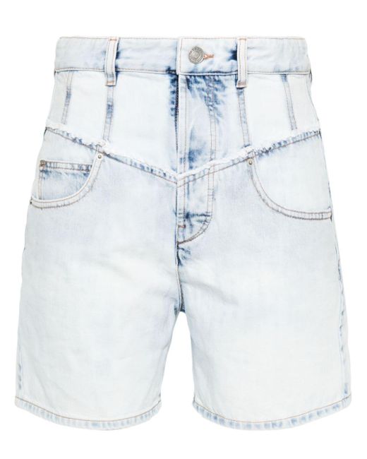 Isabel Marant Blue Oreta Jeans-Shorts