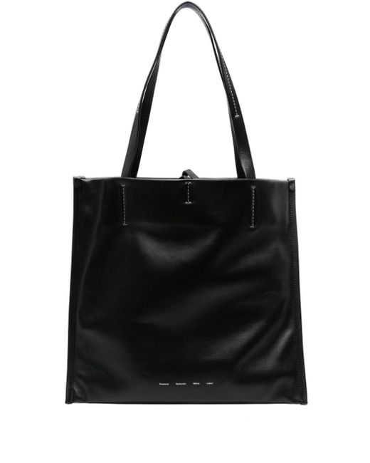 Proenza Schouler Black Twin Leather Tote Bag