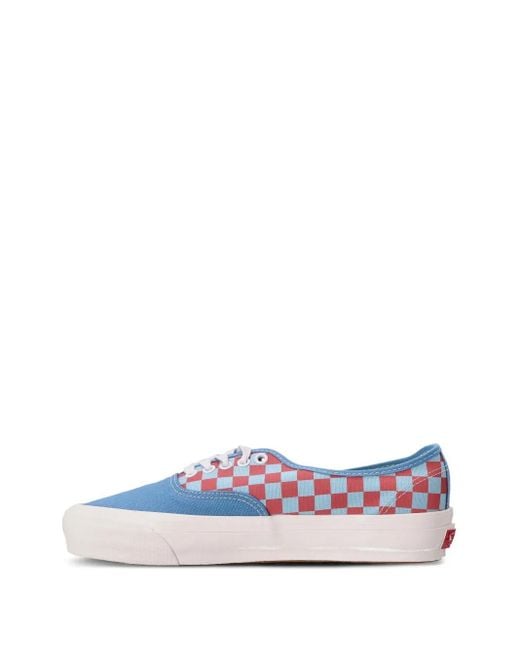 Vans White Checkerboard Canvas Sneakers for men