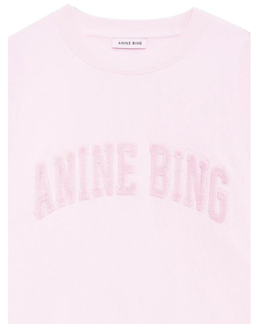 Anine Bing Pink Spencer Sweatshirt