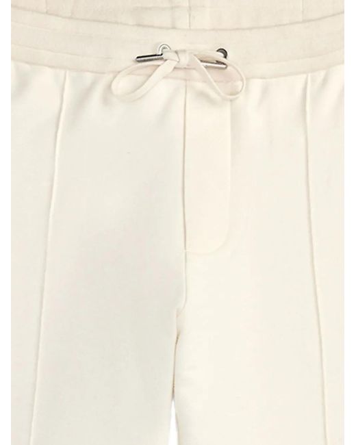Ralph Lauren White Drawstring-Waist Trousers for men