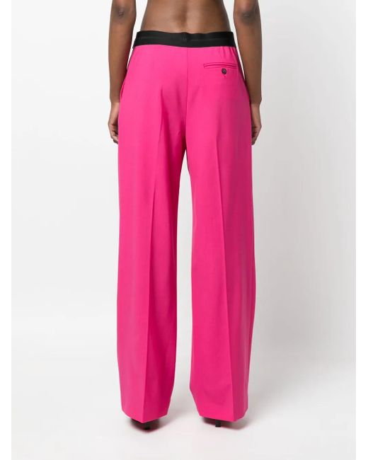 MSGM Broek Met Wijde Pijpen in het Pink