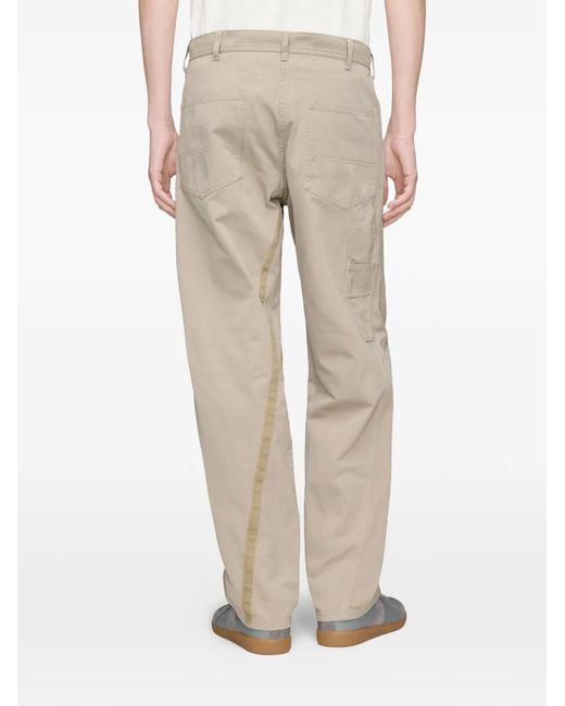 Maison Margiela Natural Twisted-Seam Straight-Leg Trousers for men