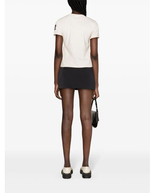 Courreges Katoenen T-Shirt Met Logoprint in het White