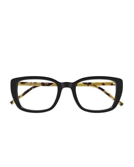 Lunettes De Vue À Monture Rectangulaire Saint Laurent en coloris Black