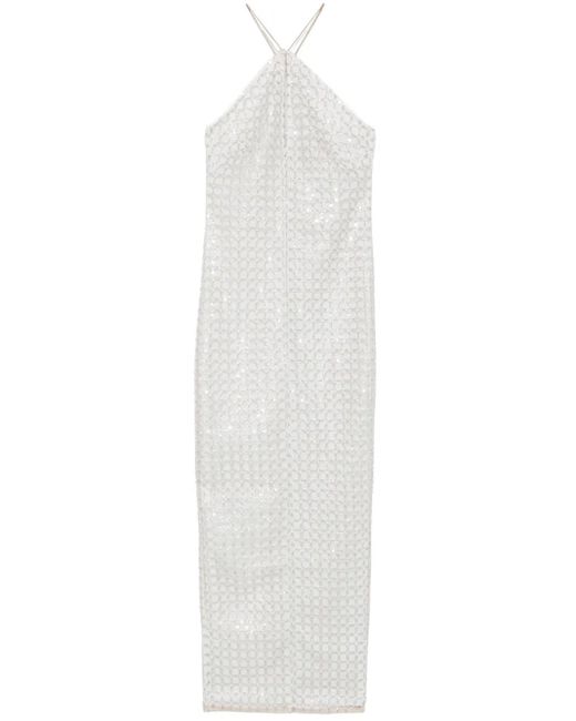 Abito Lungo Con Decorazione di ROTATE BIRGER CHRISTENSEN in White