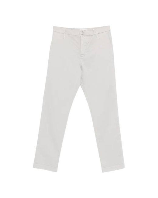 Jacob Cohen White Cotton Pants for men