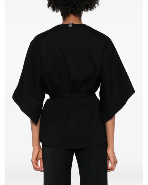 T-Shirt Con Coulisse di Fabiana Filippi in Black