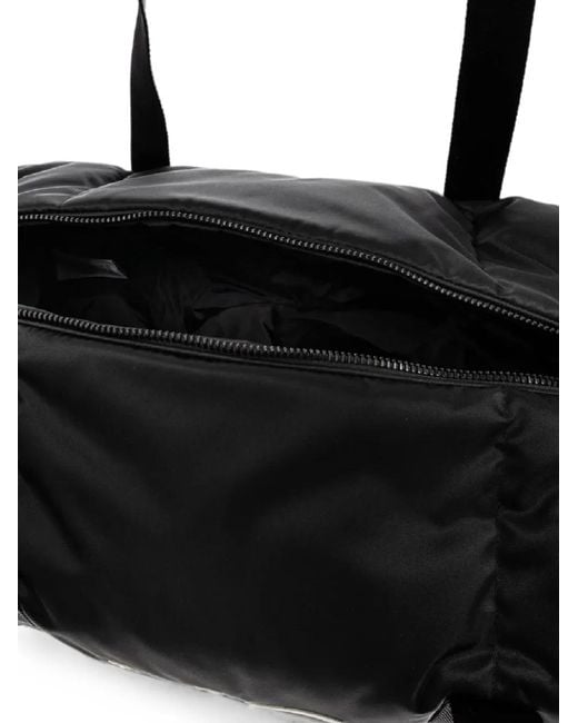 Moncler Black Duddle Logo-Print Gym Bag for men