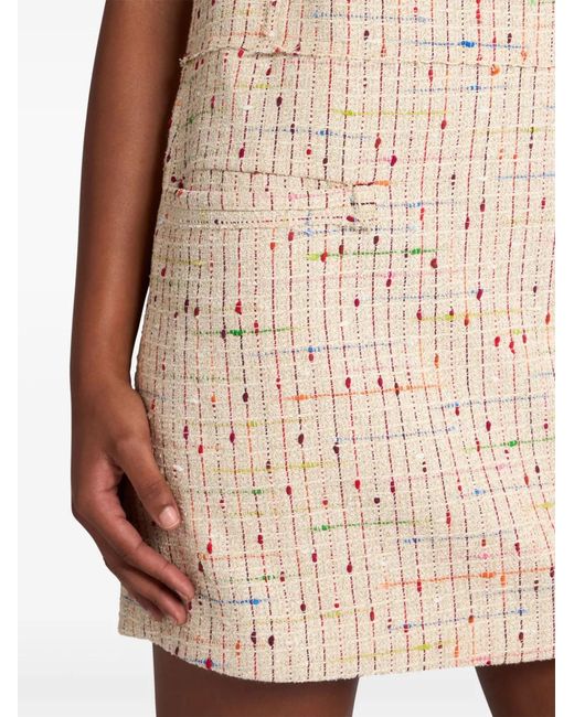 Etro Natural Bouclé Mini Dress