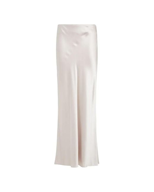 The Sei White Bias-Cut Maxi Skirt
