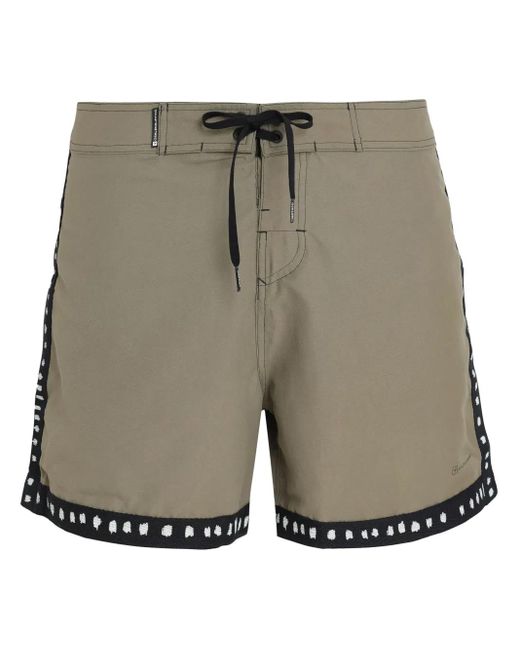 Osklen Gray Surf Edge Swim Shorts for men