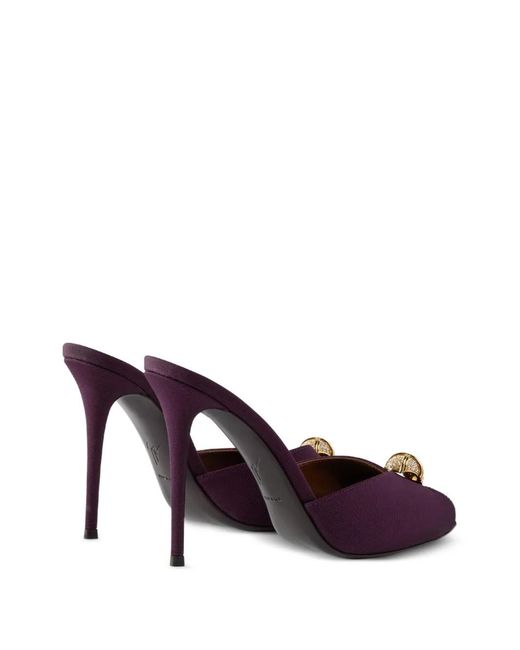 Giuseppe Zanotti Purple Intriigo Cocktail Sandals 105