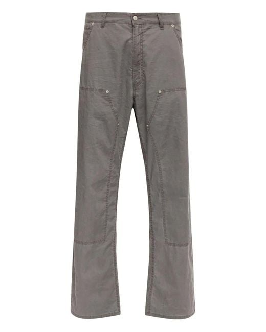 MM6 by Maison Margiela Gray Cotton Jeans for men