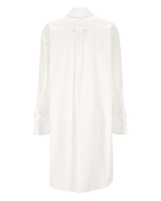 Simone Rocha White Crystal-Embellished Long Shirt