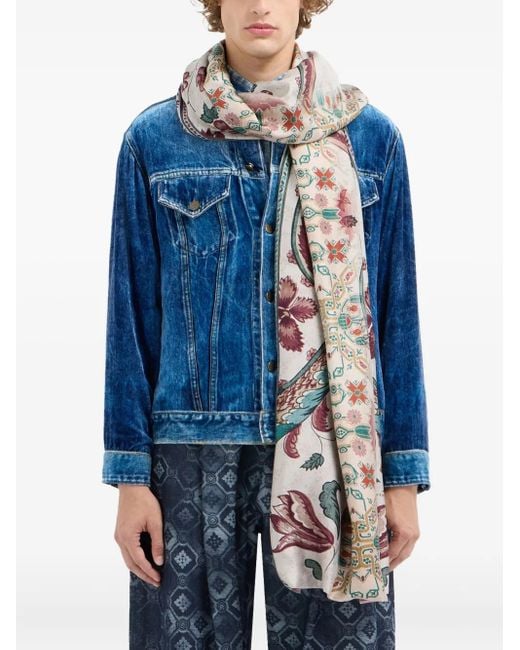 Pierre Louis Mascia Blue Aloe Scarf