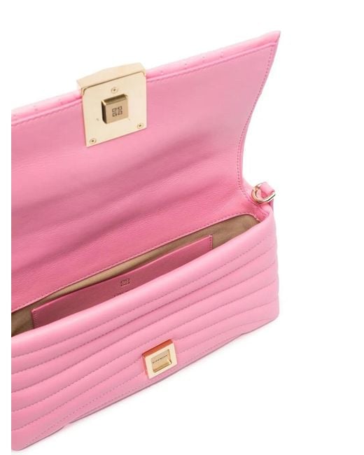 Givenchy Pink Small 4G Soft Quilted Leather Bag
