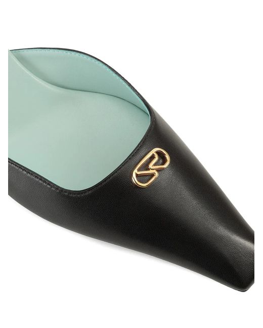 Sergio Rossi Black Surge Ankle-Strap Logo-Detail Pumps
