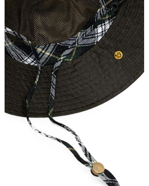 Barbour Black Spectator 6 Bucket Hat for men