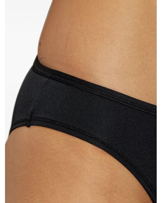 DIESEL Black Shirley-Utlt Logo-Plaque Bikini Bottoms